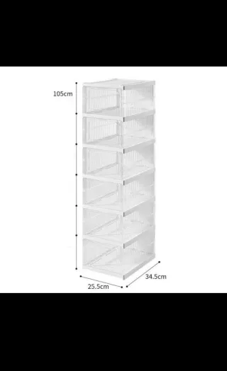 Scarpiera pieghevole in plastica