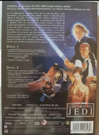 Trilogía Star Wars Original DVD + Camiseta XL