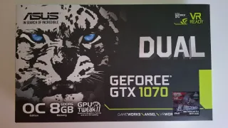 Tarjeta Gráfica ASUS GeForce GTX 1070 DUAL 8GB