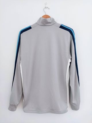 Adidas sudadera técnica gris  M logo bordado USA