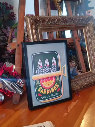 Cuadro decorativo con marco