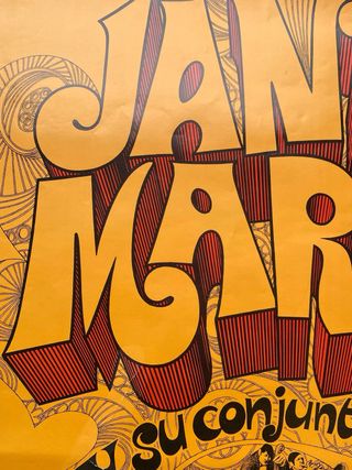 OCASIÓN! Gran cartel psicodélico original 1966