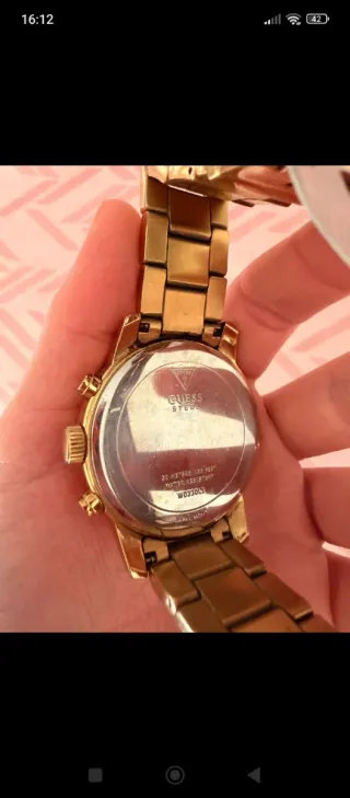 Reloj Guess Dorado y Rosa