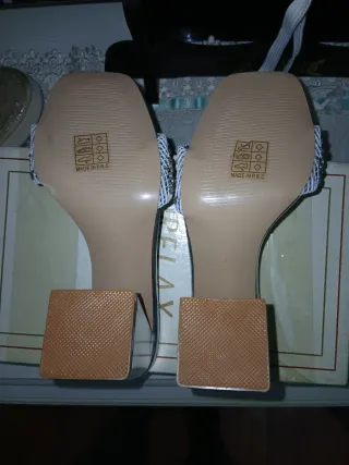 Sandali donna argento con strass