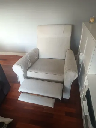 Sillón relax reclinable Ikea beige