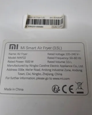 Freidora Xiaomi Mi Smart Air Fryer