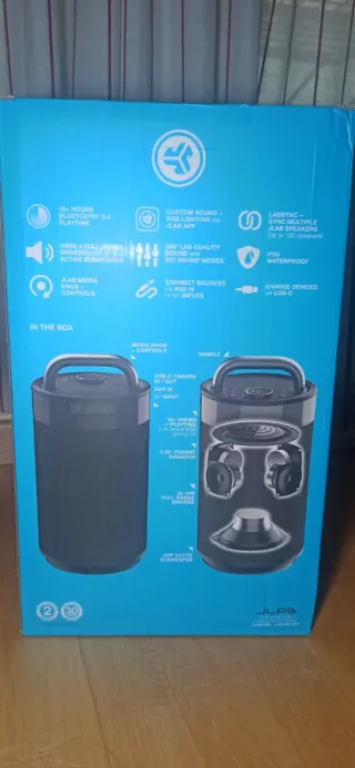 Altavoz JLab Epic Party Bluetooth RGB +16 hrs