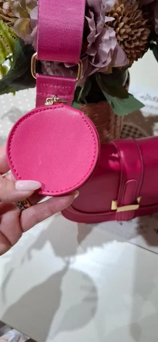 Borsa donna elegante fucsia