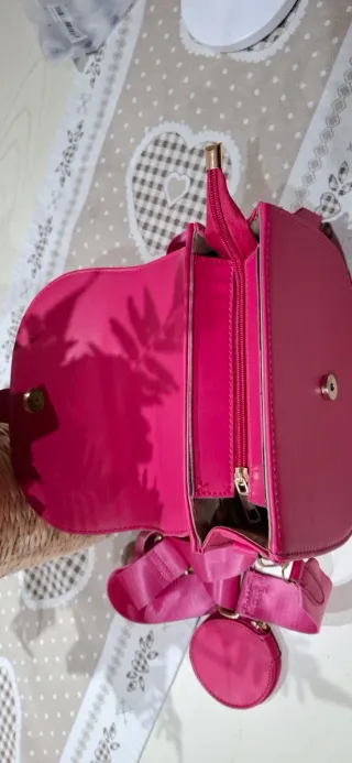 Borsa donna elegante fucsia