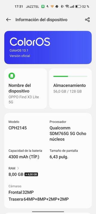 Movil oppo en muy buen estado