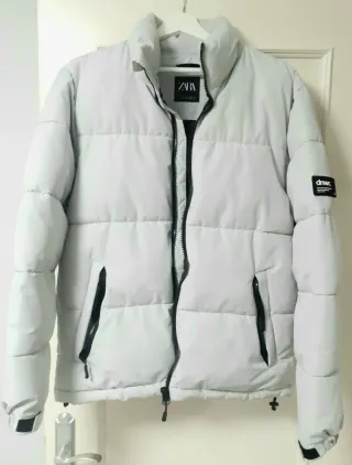 Plumífero Zara Blanco Hielo