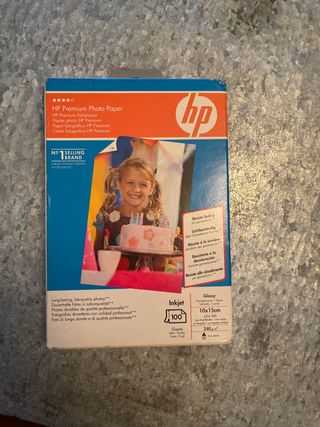 Papel Fotográfico HP Premium Glossy 10x15cm