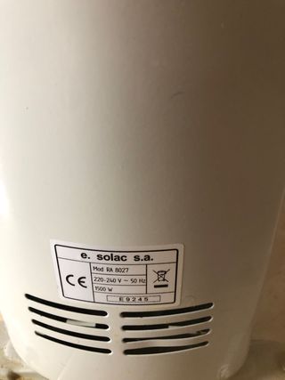 Radiador electrico Solac