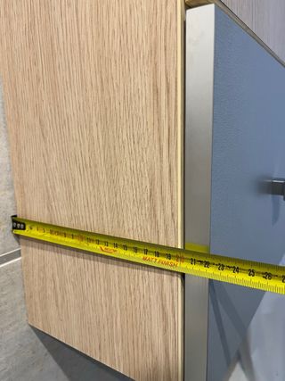 Mueble de baño madera y metal