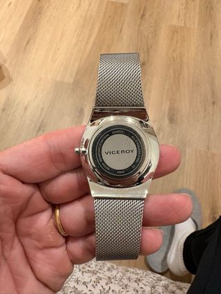 Reloj Viceroy Malla Milanesa Negro/Plata