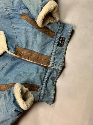 Chaqueta Leather Bomber Y2K Style Vintage 80s