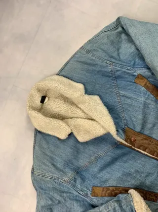 Chaqueta Leather Bomber Y2K Style Vintage 80s