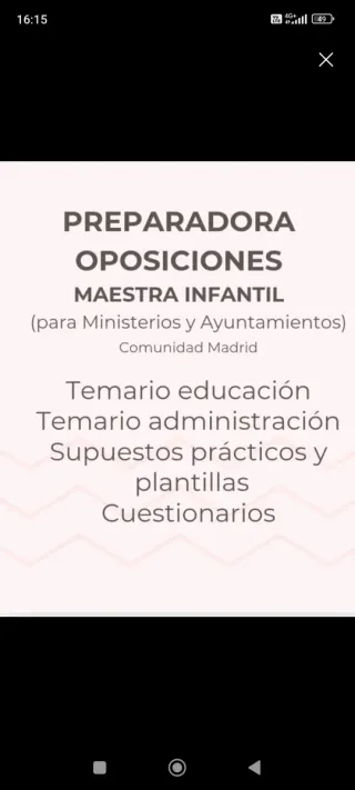 Preparador oposiciones