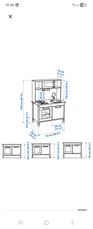 Cocina de Juguete IKEA con muchos Accesorios