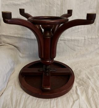 TABURETE PIANO GIRATORIO THONET MADERA CURVADA