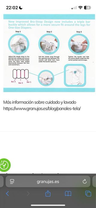 Lote 5 pañales tela Charlie Banana