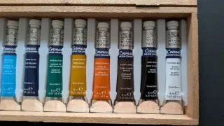 Caja Juego de tubos de pintura acuarela 12 colores