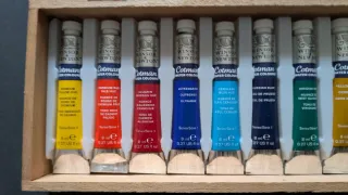 Caja Juego de tubos de pintura acuarela 12 colores