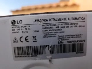 Display Lavadora LG F4J6EY2W