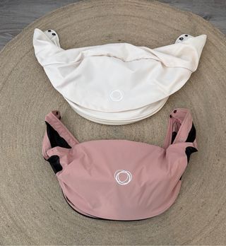 Capota Bugaboo Fox ventilada blanca y rosa