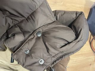 Plumifero Barbour Marron y Beige