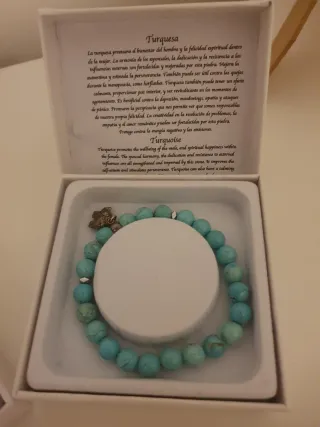 Conjunto Pulseras Jaspe Místico y Turquesa