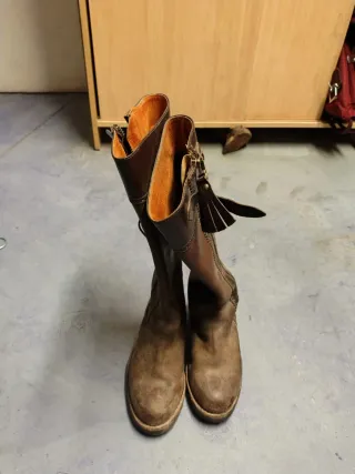 Botas de montar a caballo de cuero