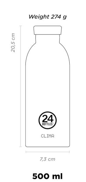 24Bottles Borraccia Termica Clima 500ml Rossa