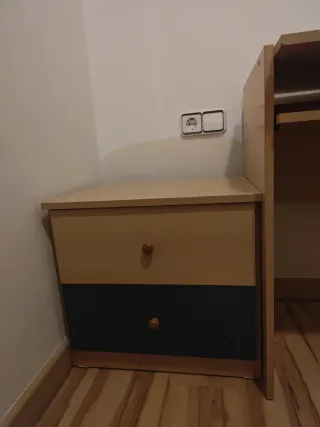 Mesa de escritorio madera y metal