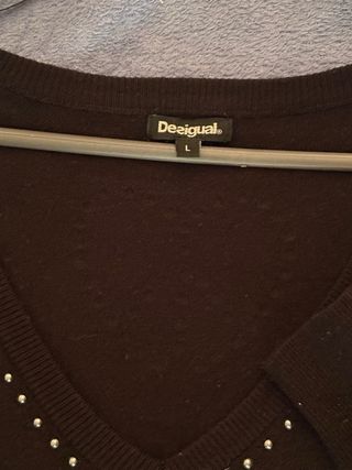 Jersey Desigual Negro con Tachuelas Talla M