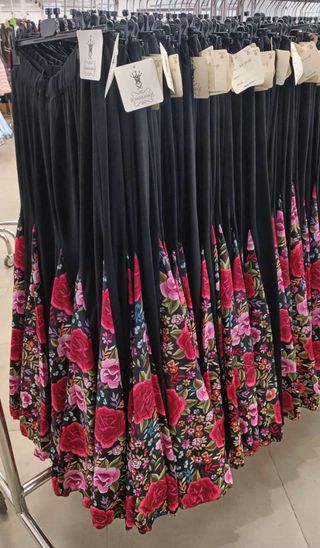 Falda ensayo flamenca lunares talla S/M