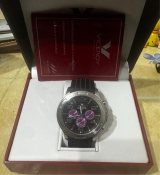 Reloj Viceroy Cronógrafo Negro y Plateado