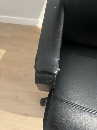 Silla Escritorio Ikea Piel Negra