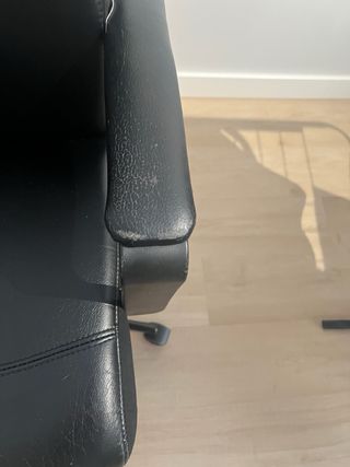 Silla Escritorio Ikea Piel Negra