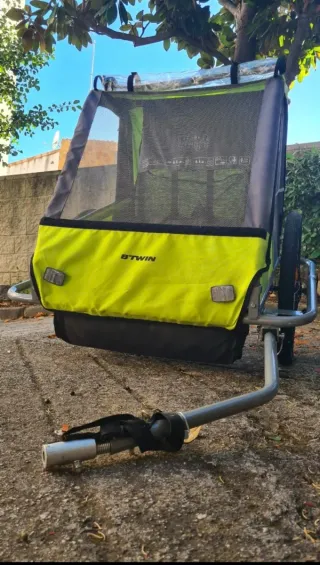 Remolque bici BTWIN Decathlon niños
