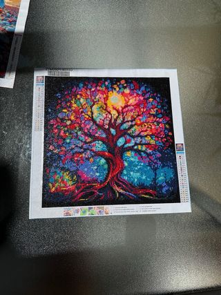 Cuadro Diamond Painting 40x40 cm hecho a mano