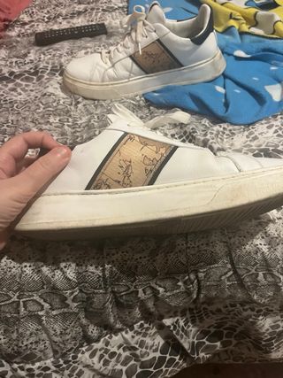 Scarpe Alviero Martini Uomo Bianche e Oro