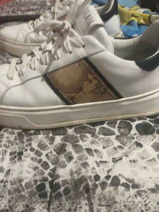 Scarpe Alviero Martini Uomo Bianche e Oro