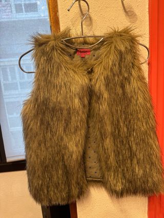 Chaleco pelo sintético niña talla 12