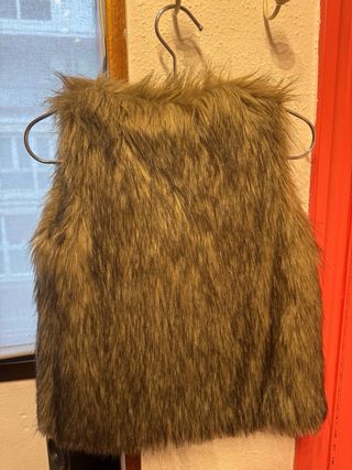 Chaleco pelo sintético niña talla 12