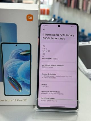 Xiaomi Redmi Note 12 Pro 5G 256GB/8GB RAM factura