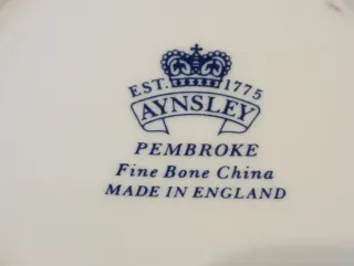 Tarro Porcelana Aynsley Pembroke Pájaro Flores