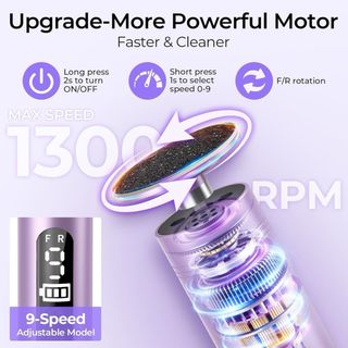 Lima eléctrica recargable quitadurezas/callos