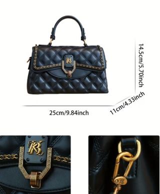 Bolso de Diseñador Blanco Acolchado con Cadena