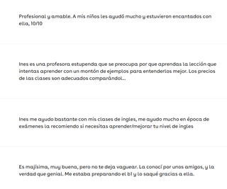 Profesora de Inglés